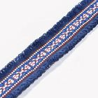 20KJ59 Ramah Lingkungan 4,5cm Polyester Jacquard Ribbon Trim