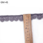 GM-45 Grey 2.5cm Pom Pom Trim Untuk Gorden