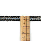 Disesuaikan 2cm Polyester Crochet Braided Trim Metallic Decor