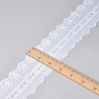 White Guipure 6.5cm Bordir Lace Trim Untuk Pakaian Top